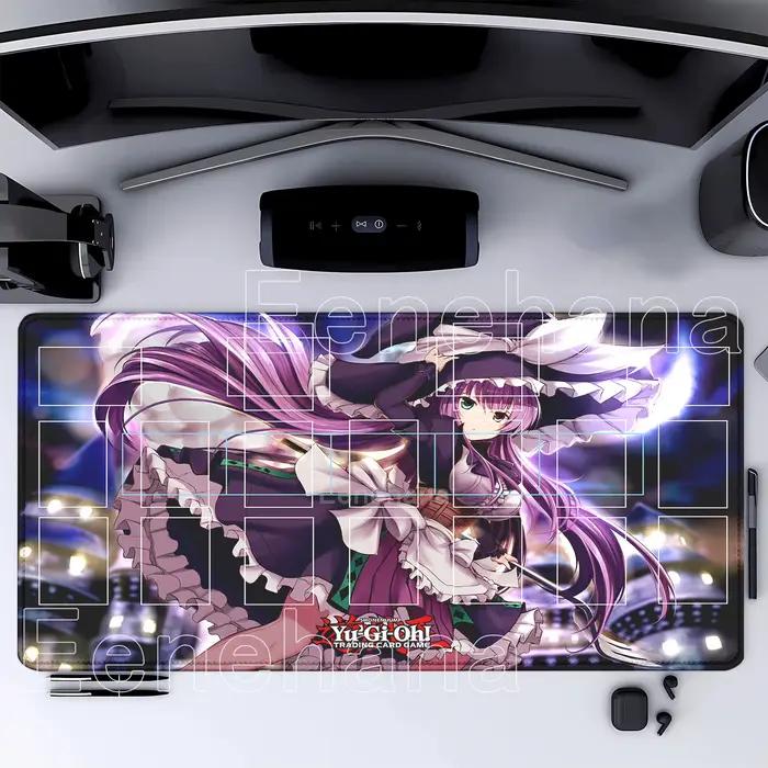 Tapis de jeu Yu-Gi-Oh! Tapis de bureau pour cartes 600x350mm, bord cousu, impression HD, accessoire 