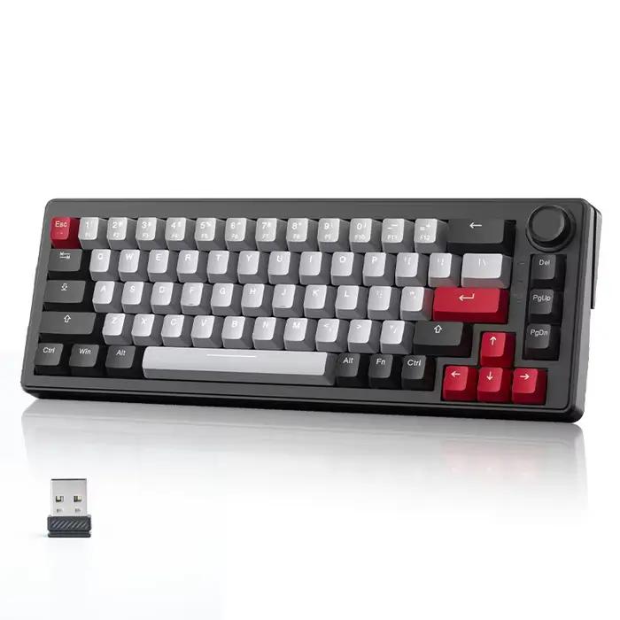DAREU – clavier de jeu mécanique sans fil 2.4G, 4000mAh, interrupteur rouge, toutes touches, éclaira