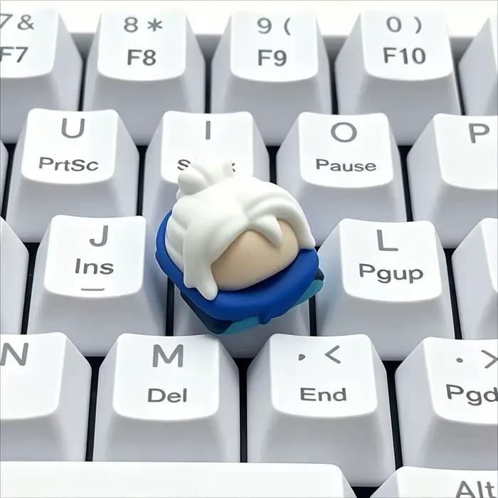Claviers de personnage de jeu, interrupteurs en forme de croix, décoration universelle pour clavier 