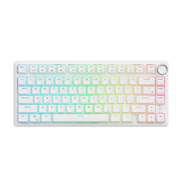 Clavier mécanique anglais RK Royal Kludge R75, 81 touches, structure à joint thermosoudé, clavier de