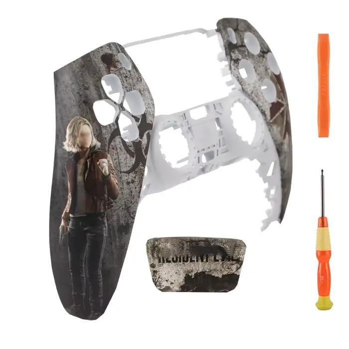 Coque avant pour manette PS5 avec pavé tactile, boîtier de remplacement DIY avec outils de réparatio