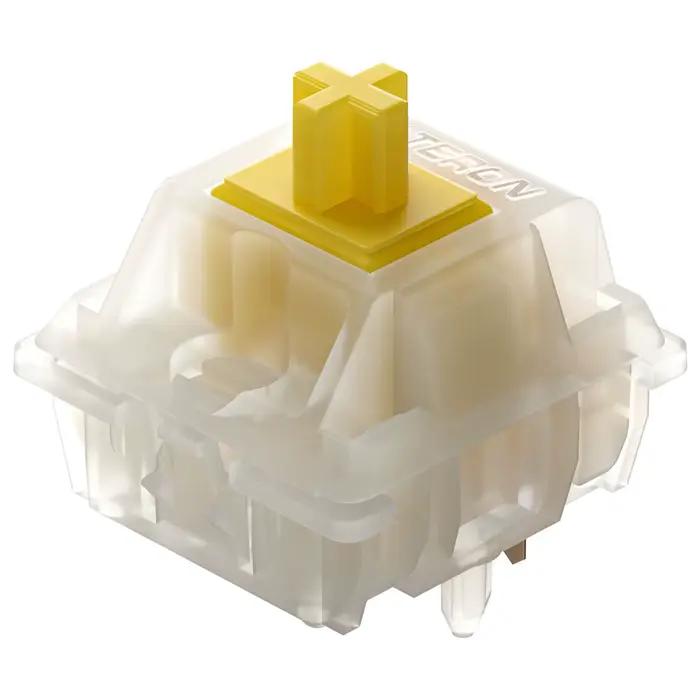 GATERON KS-3X1 V2 commutateurs Pro jaune laiteux commutateurs de clavier linéaires pré-lubrifiés à 5