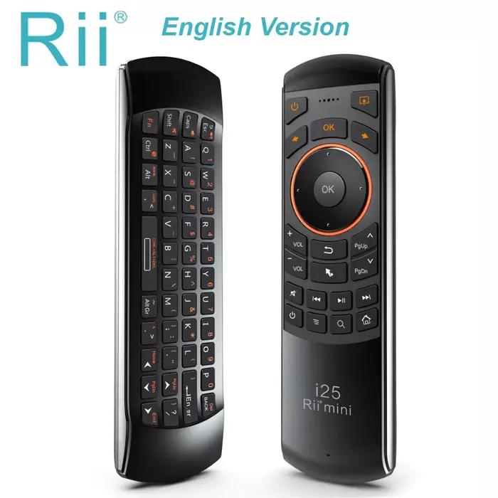 Rii i25 2.4G Mini clavier souris sans fil avec télécommande IR PC Teclado pour tablette Smart Androi