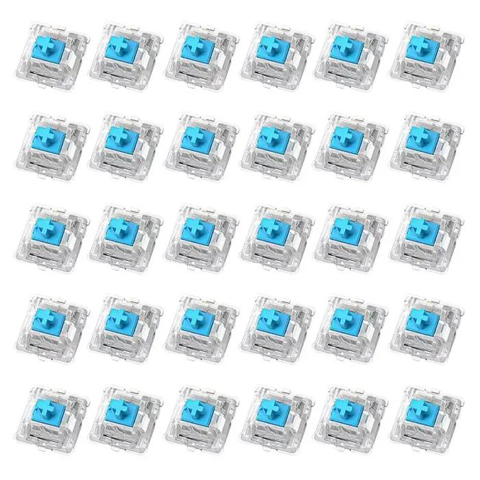 Lot de 30 interrupteurs de clavier à axe transversal, interrupteurs mécaniques pour clavier