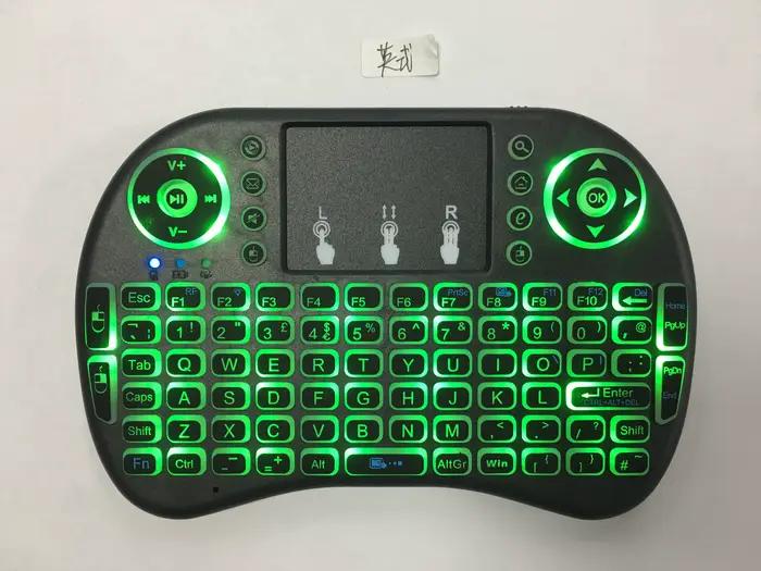 Souris Air avec Clavier Mini Sans Fil Rétroéclairé AZERTY Espagnol Français Portugais Russe Brésilie