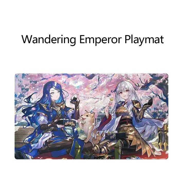 Tapis de jeu personnalisé MTG Wandering Emperor 600x350x2mm, caoutchouc naturel antidérapant de qual