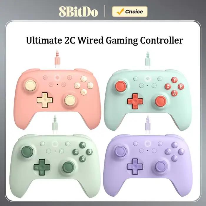8BitDo-Manette de Jeu Filaire UlOscar 2C, avec Effet Hall, Joystick Tigger, pour PC Windows et Andro