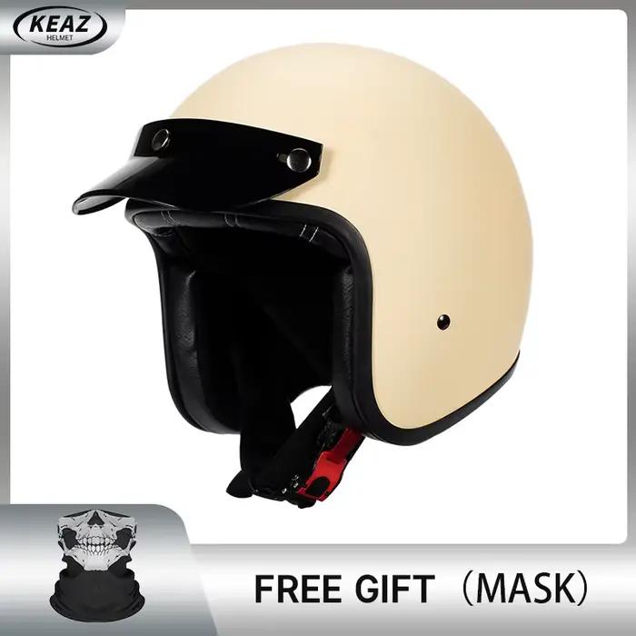 Casque de moto léger pour hommes et femmes, visage ouvert, puzzles masculins, savoir à chaud, 256 gr