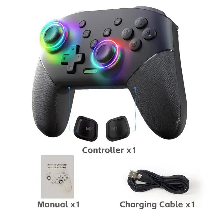 DATA FROG – manette de jeu sans fil, pour Switch/Lite/modèle OLED, Joystick de jeu pour PC, double v