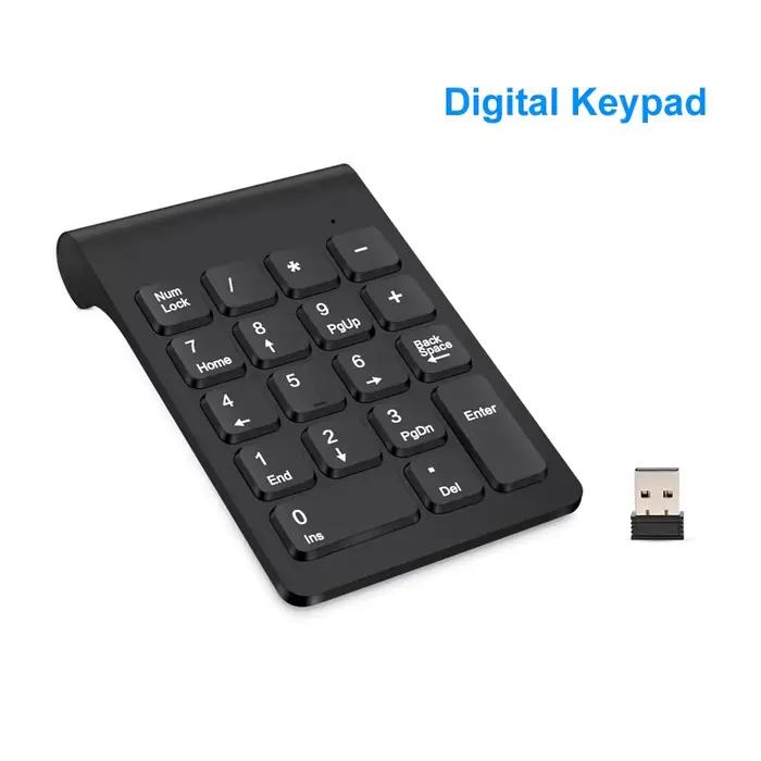 Lefon clavier numérique sans fil 18 touches Mini pavé numérique clavier banque de comptabilité clavi