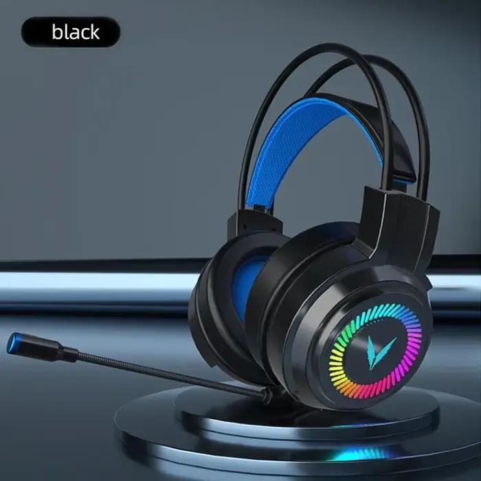 Casque de jeu Microphone antibruit jeu e-sports 7.1 son Surround stéréo casque filaire pour PS5 Xbox