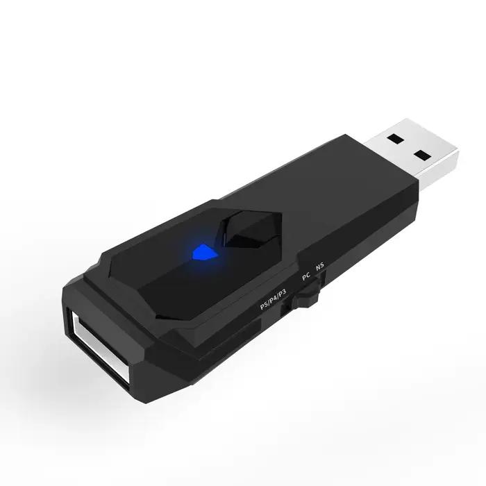 Adaptateur de manette sans fil P5146 pour Switch/Switch OLED, PS5, PS4, PS3, PC et NEOGEO. Convertis