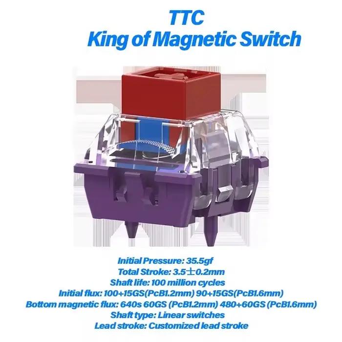 TTC magnéto commutateur roi de commutateur magnétique linéaire pour clavier mécanique magnétique 35g