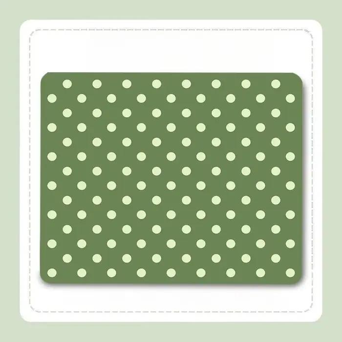 Tapis de souris rétro à pois, tapis de table simple, tapis de voyage portable, tapis antidérapant po