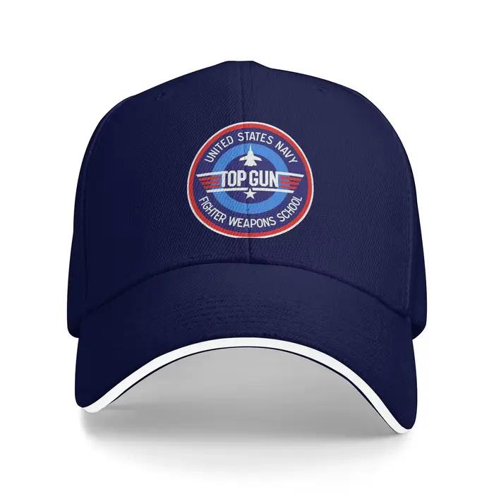 Casquettes sandwich avec logo Top Gun unisexes, vintage, casquette de baseball, chapeau de film des 