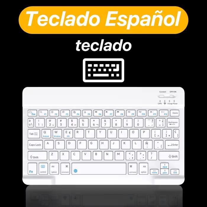 CASEPOKE-Mini clavier souris Bluetooth sans fil, pour iPad, Xiaomi, Samsung, Huawei, téléphone table