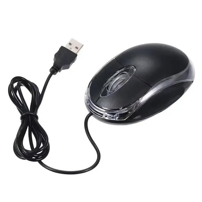 Mini souris optique USB, filaire 1000 ug I, LED optique, 2 boutons, universelle, pour ordinateur de 