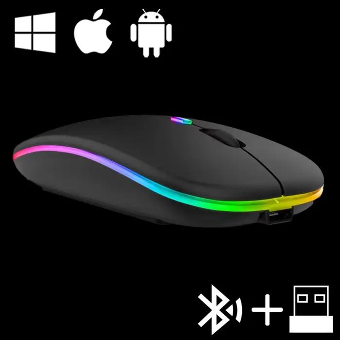 Souris Bluetooth pour iPhone iPad Xiaomi SamSung tablette téléphone portable souris sans fil 2.4G US