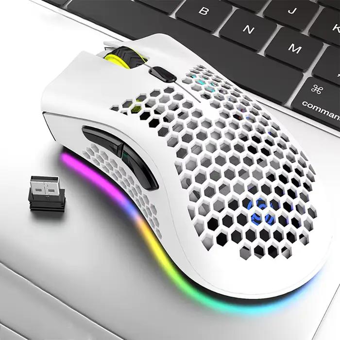 BM600 souris de jeu Rechargeable USB 2.4G sans fil RGB lumière ergonomie souris de jeu ordinateur de