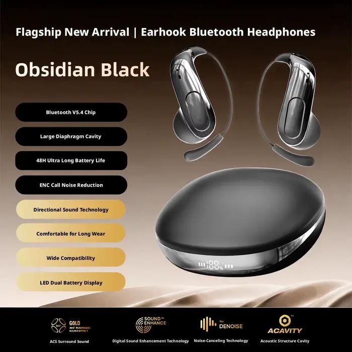 Casque audio sans fil Bluetooth. Design unique. Ajustement confortable. Longue autonomie de la batte