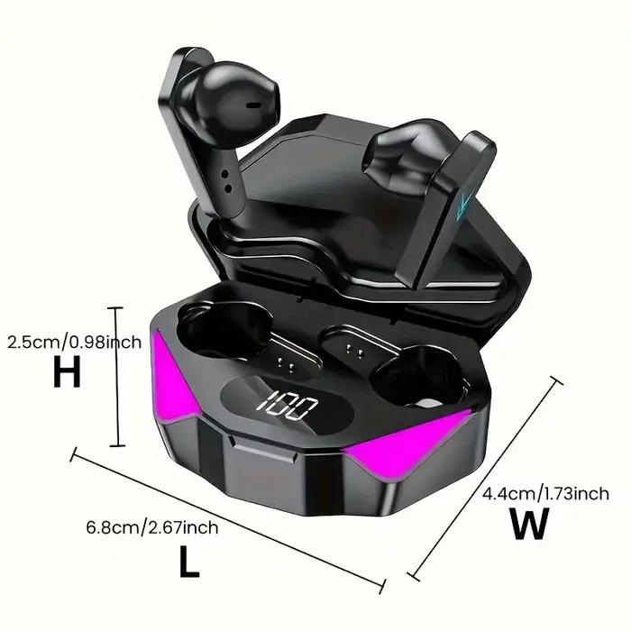 Écouteurs sans fil Bluetooth X15 TWS, casque de jeu, écouteurs avec micro, casque antibruit, afficha