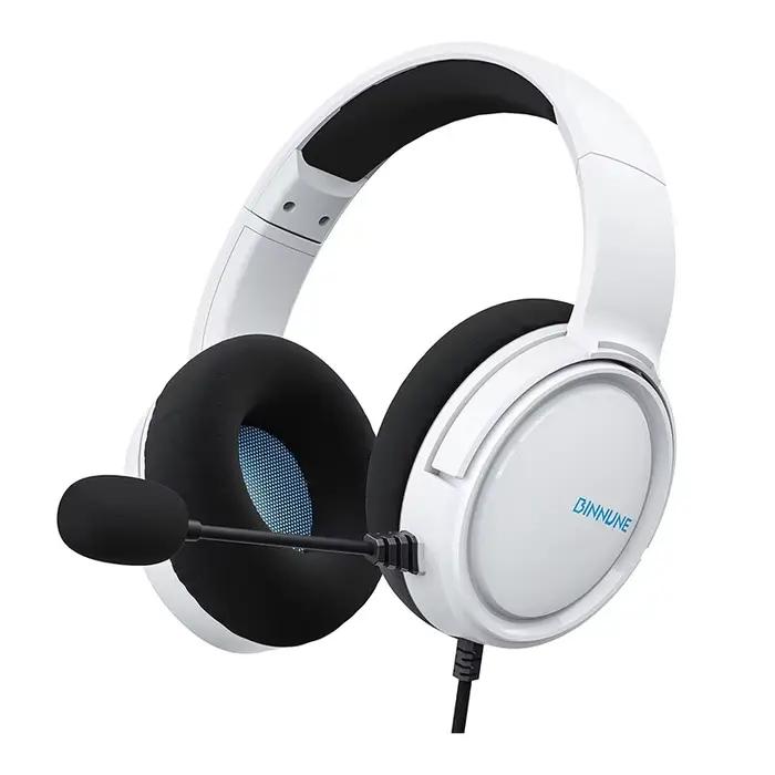Casque de jeu BINNUNE avec micro pour PS4 PS5 Xbox Series X | S Xbox One PC Switch Casque de jeu fil