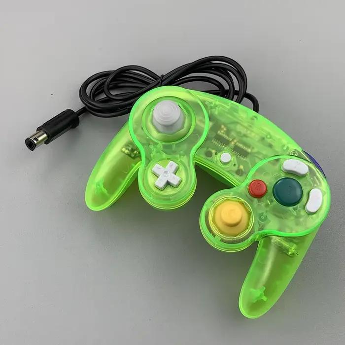 Nouveau contrôleur de jeu filaire pour GameCube NGC manette de jeu filaire à bouton unique pour Cons