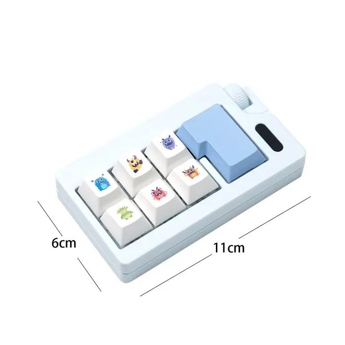 Clavier clé jouet doigt clavier porte-clés Fidget Clicker jouet mécanique clavier commutateur Keycap