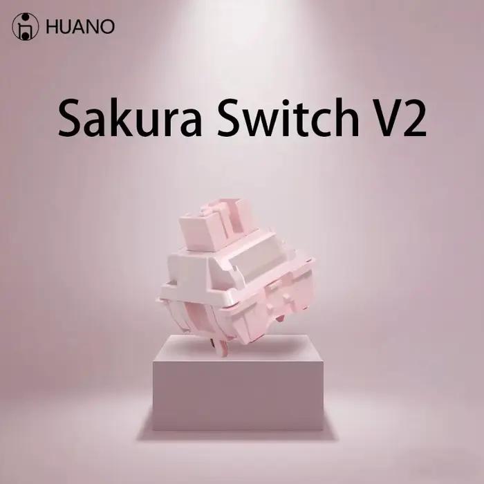 HUANO Sakura V2 commutateur 5 broches 35g linéaire échange à chaud rvb commutateurs de clavier mécan
