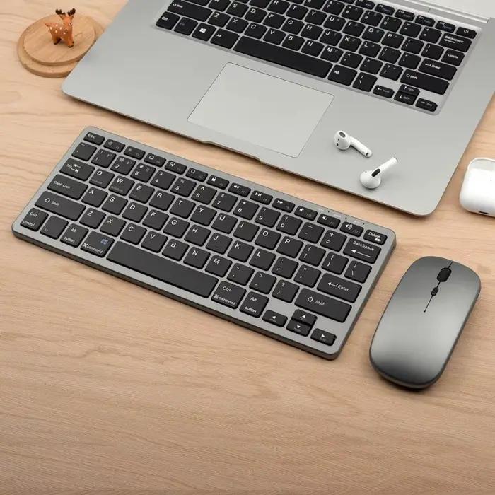 Clavier et Souris Sans Fil 2.4G Bluetooth – Kit PC Clavier Souris – Offres Spéciales Claviers avec S