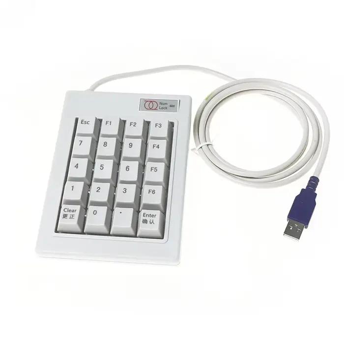 Clavier numérique filaire avec clé usb ESC, 20 prédire, PS/2, mécanique, mot de passe, finance, numé