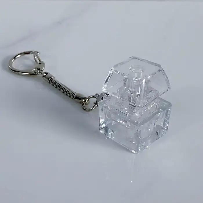 (BBQ4) Clavier à 1/2/3/4/9 touches, jouet anti-stress, porte-clés à touches en cristal, gadget de dé