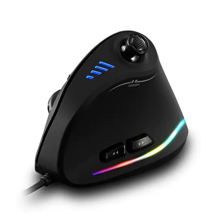 Zelotes – souris de jeu verticale filaire C-18, 10000DPI, avec 11 boutons programmables, pour ordina
