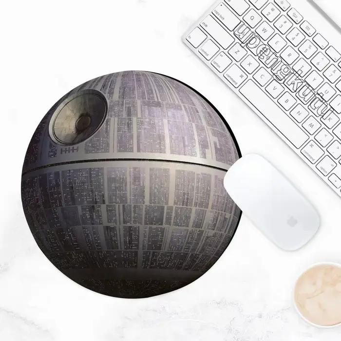 Tapis de souris Death Star, tapis de clavier rond, accessoires pour ordinateur d'étudiant, tapis de 