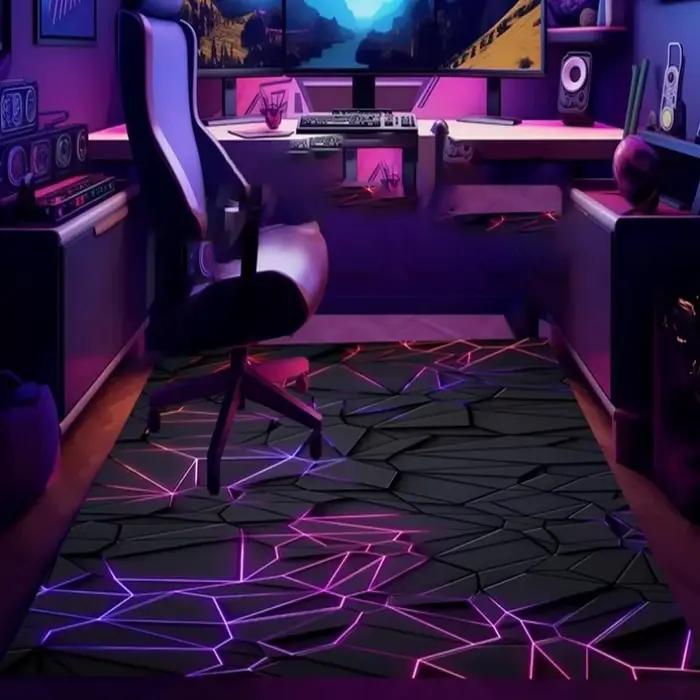 Tapis de jeu Stone, Tapis E-Sport, Tapis Gamer, Tapis Gaming, Tapis de jeu, Tapis géométrique, Tapis