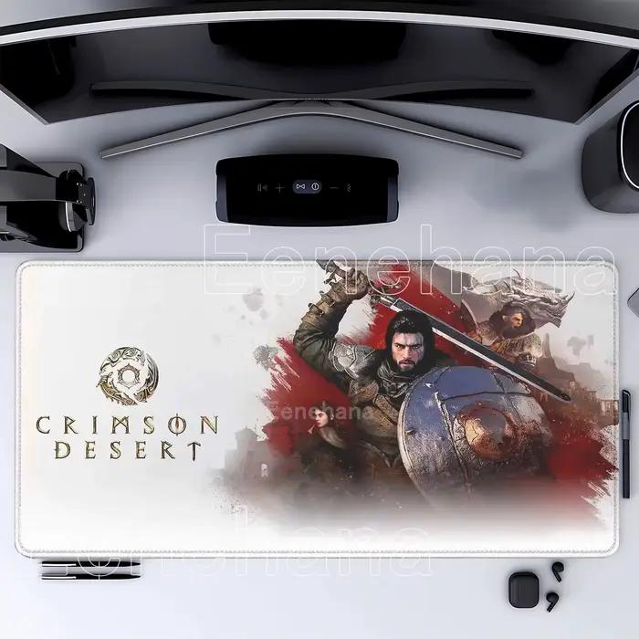 Tapis de souris Crimson Desert Hot Game, pour ordinateur, bureau, clavier, jeu, Anime, antidérapant,