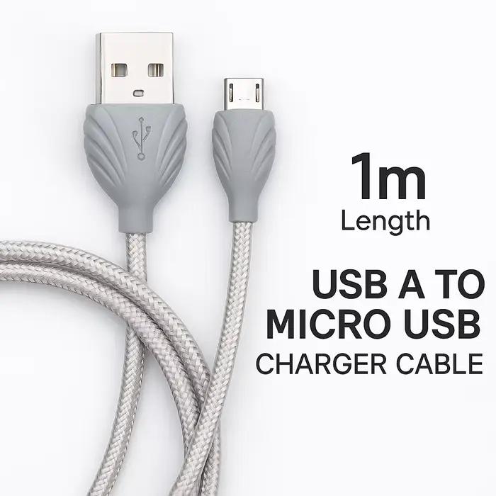 Câble micro USB pour manette PS4 / Xbox One, haut-parleur, smartphone, poignée sculptée |   Jouez et