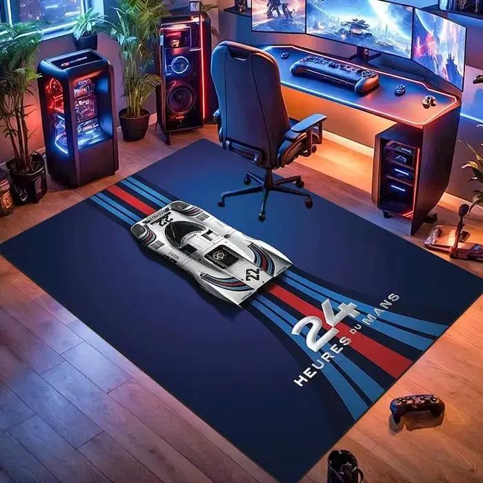Tapis de jeu E-Sports Le Mans 24H Racing, antidérapant, résistant aux taches, pour hommes, bureau, s