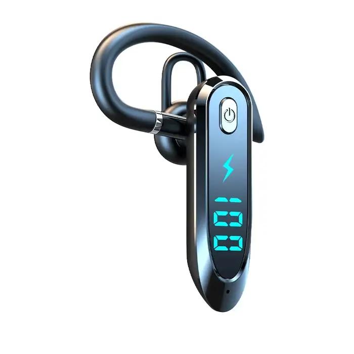 Bluetooth 6.0 écouteur crochet d'oreille casque 270 degrés Rotation LED affichage HIFI stéréo réduct