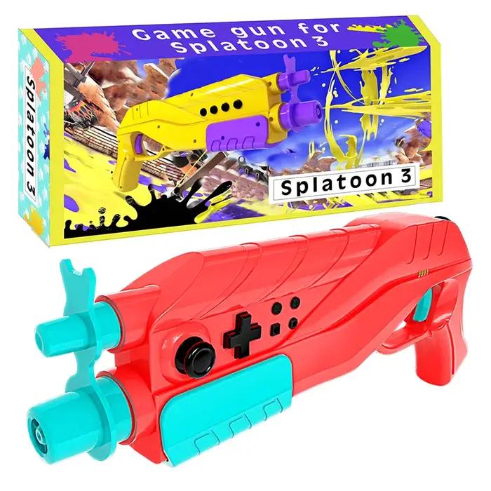 Pour Nintendo Switch Splatoon 3 pistolet de tir contrôleur Bluetooth avec moteur de Vibration Joy Co