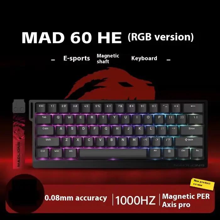 FGG MADLIONS MAD 60/68HE clavier mécanique interrupteur magnétique déclencheur rapide 8K RGB Gamer c