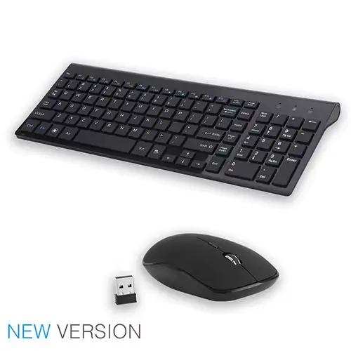 Jomaa russe espagne clavier et souris sans fil Combo 2.4G pleine taille bouton silencieux clavier so