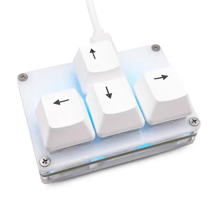 Mini clavier à 4 touches, clavier de raccourcis, touches de clavier, clavier mécanique à une main po