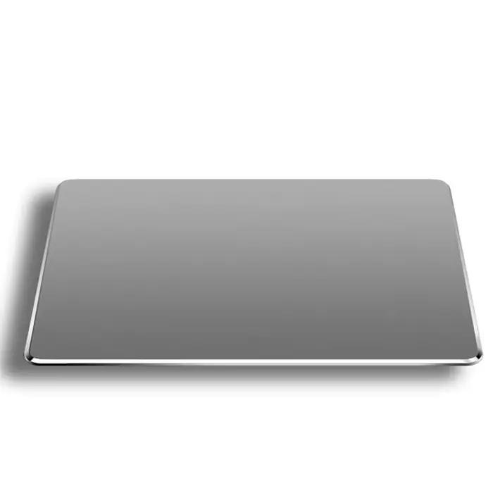 Tapis de souris en aluminium et métal, dur, lisse, mat, fin, antidérapant, étanche, contrôle rapide 