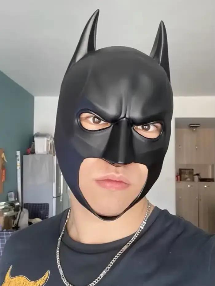 Masque de chauve-souris en latex pour cosplay, accessoire de tête pour Halloween, soirée dansante, m