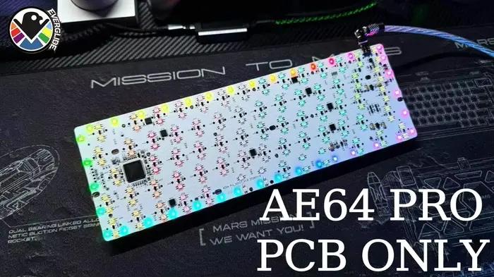 Clavier de jeu Everglide AE64 Pro HE avec interrupteurs magnétiques à effet Hall, prise en charge RT