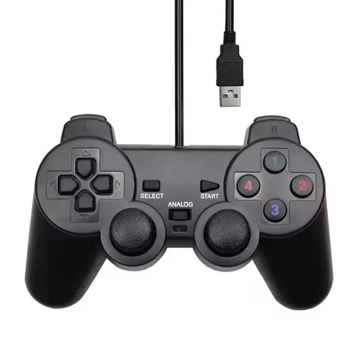 Manette de jeu filaire USB pour WinXP/Win7/Win8/Win10, contrôleur de jeu pour PC, ordinateur portabl