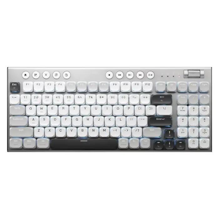 THUNDEROBOT K96 clavier mécanique sans fil clavier de productivité à profil bas 98 touches avec touc