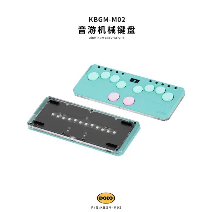 DOIO KBGM-M02 Mini clavier mécanique à interrupteur court en alliage d'aluminium, Mini Console de je
