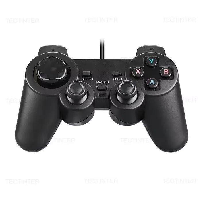 Manette de jeu USB filaire pour PS3, manette de jeu, contrôleur de jeu PC, contrôleur de vibration, 